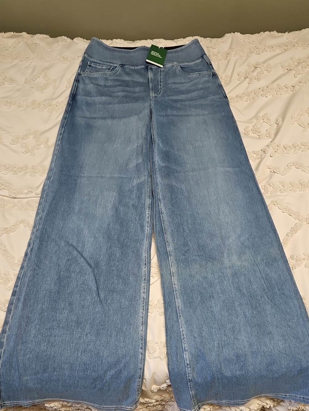 HALARA Light Blue Wide-Leg High-Waist Jeans